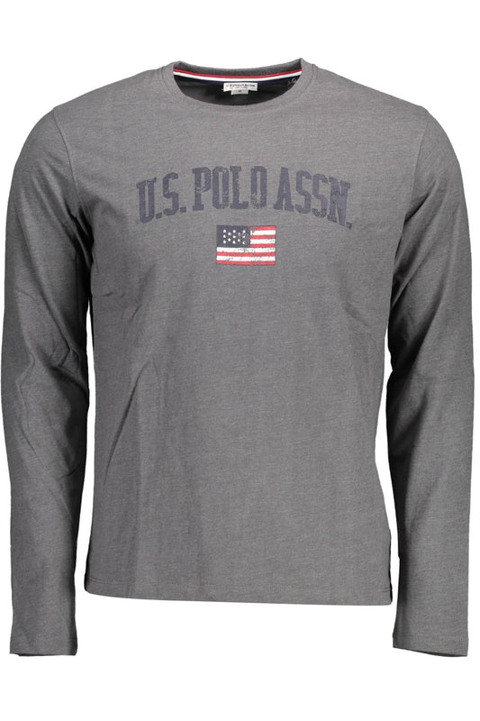Us Polo T-Shirt Long Sleeves Men Grey