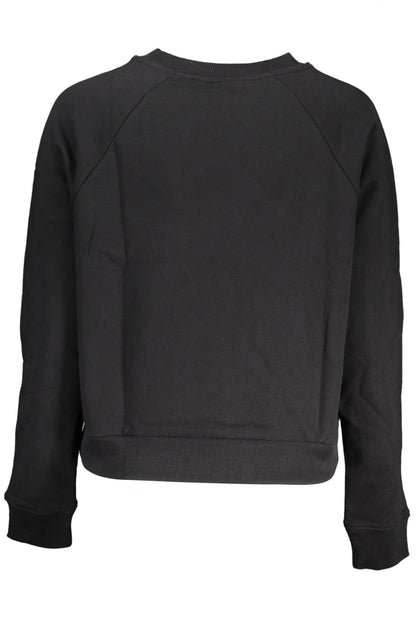 VANS BLACK WOMAN ZIPPED SWEATSHIRT