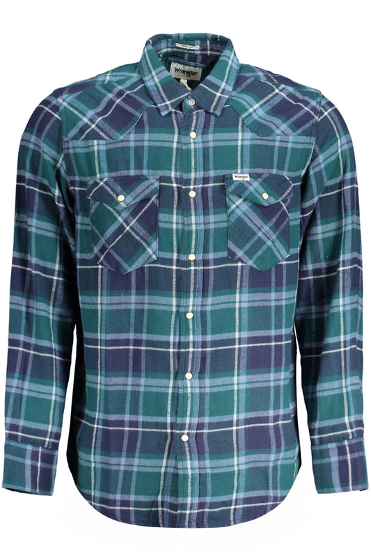Wrangler Long Sleeve Shirt Men Green